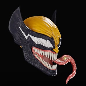 Venom Wolverine Helm Maske Hochwertige 3D Druckerdateien 3D STL Modell Druck STL-Datei 3D Digitaldruck STL-Datei für 3D-Drucker
