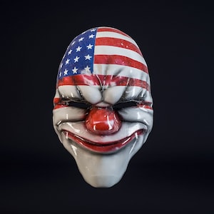 Payday 2 Dallas maskk Helmet Cosplay 3D Digital Printing STL File for 3D Printers, Games 3D Models High Quality Digital Download STL