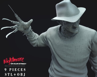 Freddy Krueger Figur stl Hochwertige 3D Drucker Dateien 3D STL Modell Print STL Datei 3D Digitaldruck STL Datei für 3D Drucker
