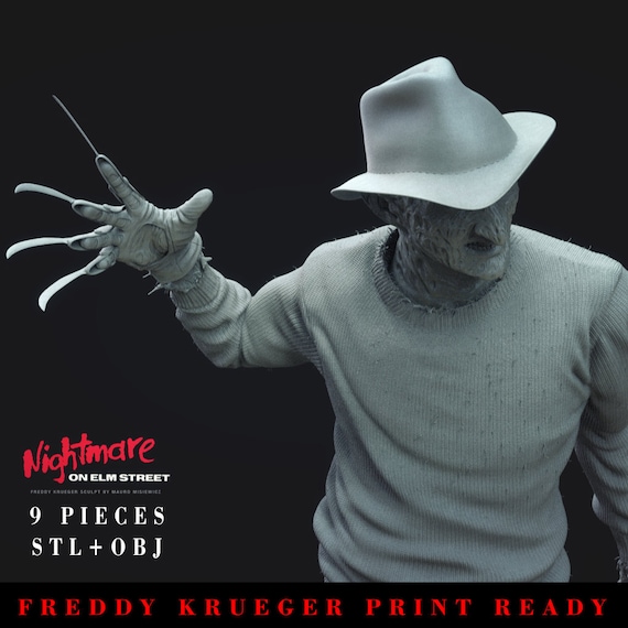 Freddy Krueger Figure stl High Quality 3D Printer Files 3D STL model Print STL File 3D Digital Printing STL File for 3D Printers