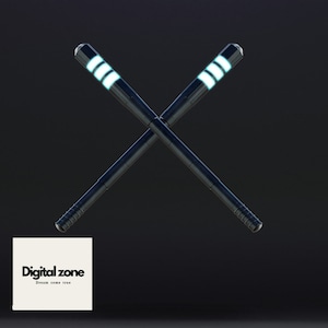 Nightwing Escrima Sticks High Quality 3D Printer Files 3D STL model Print STL File 3D Digital Printing STL File for 3D Printers