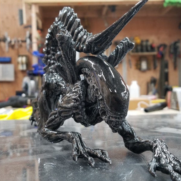 Alien (Xenomorph) Statue High Quality 3D Printer Files 3D STL model Print STL File 3D Digital Printing STL File for 3D Printers