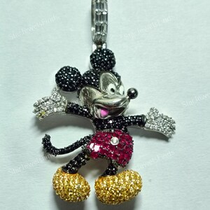 Mickey Mouse Necklace Character Pendant, Minnie Mouse Disney Jewelry ...
