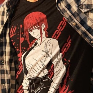 Unisex Horror Manga Creepy Girl T-Shirt, Dark Anime Gothic T-Shirt, Manga Gothic T-Shirt Inactive
