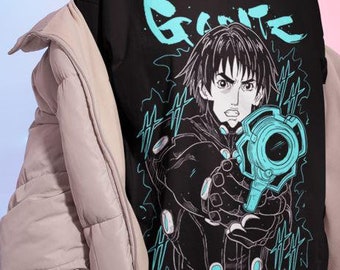 ユニセックス ガンツ 玄野計 アニメ Tシャツ、マンガオタクシャツ