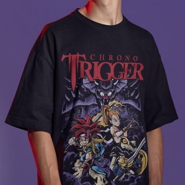 Unisex Chrono Trigger Retro Gaming T-Shirt, Frog Knight Videogame Shirt