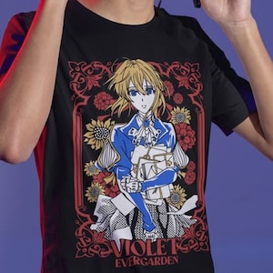 Unisex Violet Evergarden Anime T-Shirt, Manga Waifu Shirt