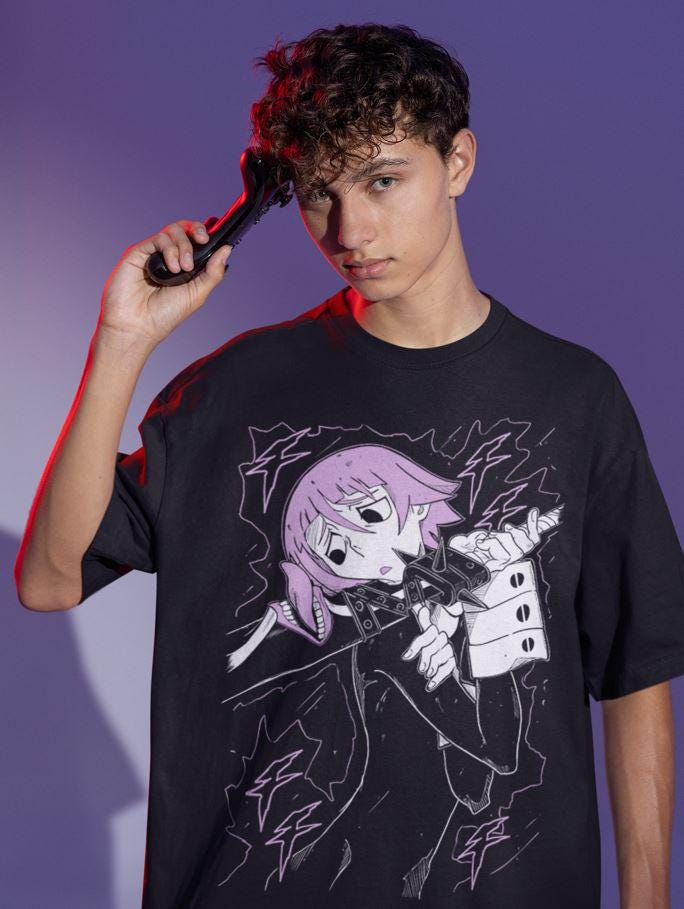 Soul Eater Unisex T-shirt Maka Albarn Black Star Anime Aesthetic