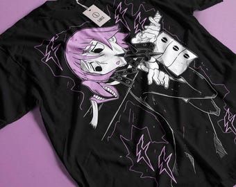 ソウルイーター ユニセックス Tシャツ クロナ マカ・アルバーン