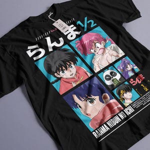 Unisex Ranma Saotome Anime T-Shirt, Genma Panda Manga Shirt