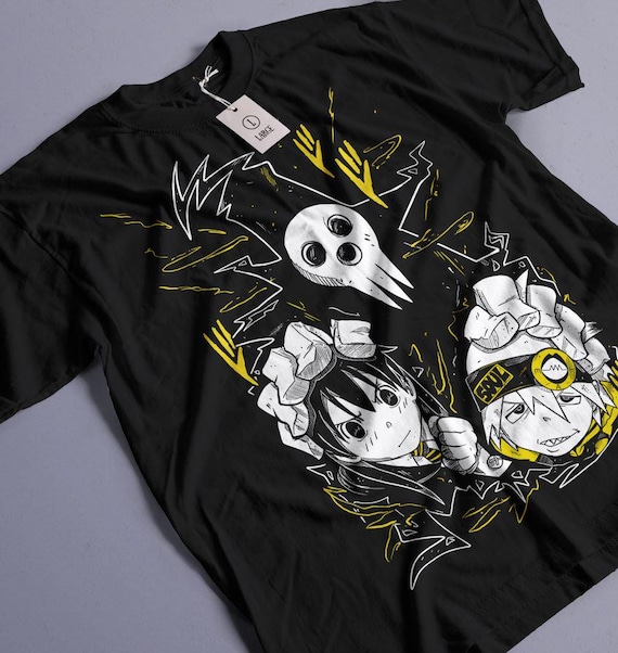 る*あ様 ⭐️[新品・未開封］ SOUL EATER 20周年記念Tシャツ 2X Soul Eater Unisex T-shirt Maka Albarn Black Star Anime Aesthetic