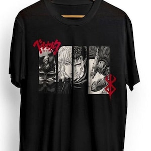 アニメヴィンテージスペシャルユニセックスTシャツ、アニメマンガシャツ、アニメシャツ、黒い剣士、スカルナイト、グラフィックアニメTシャツ、マンガシャツ、日本