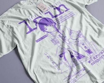 Camiseta de Lain Iwakura, camiseta de Lain, camiseta de Serial Experiments Lain, camiseta de anime, ropa de calle, camiseta de manga de anime, camiseta gráfica de anime, amantes del anime