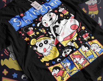 希少なヴィンテージ日本の漫画クレヨンしんちゃんTシャツ1990年代