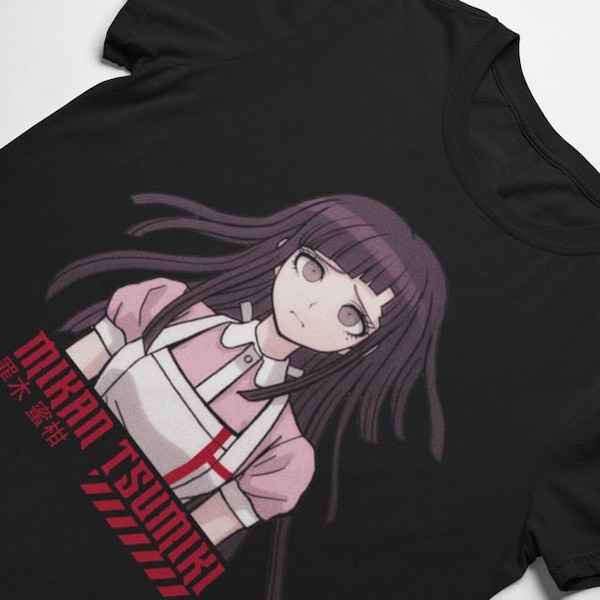 Mikan Tsumiki, Danganronpa, Anime Tee, Funny Shirt,Girls, Nagito Komaeda Gundam Tanaka Danganronpa Aesthetic Vaporwave Video Game Otaku