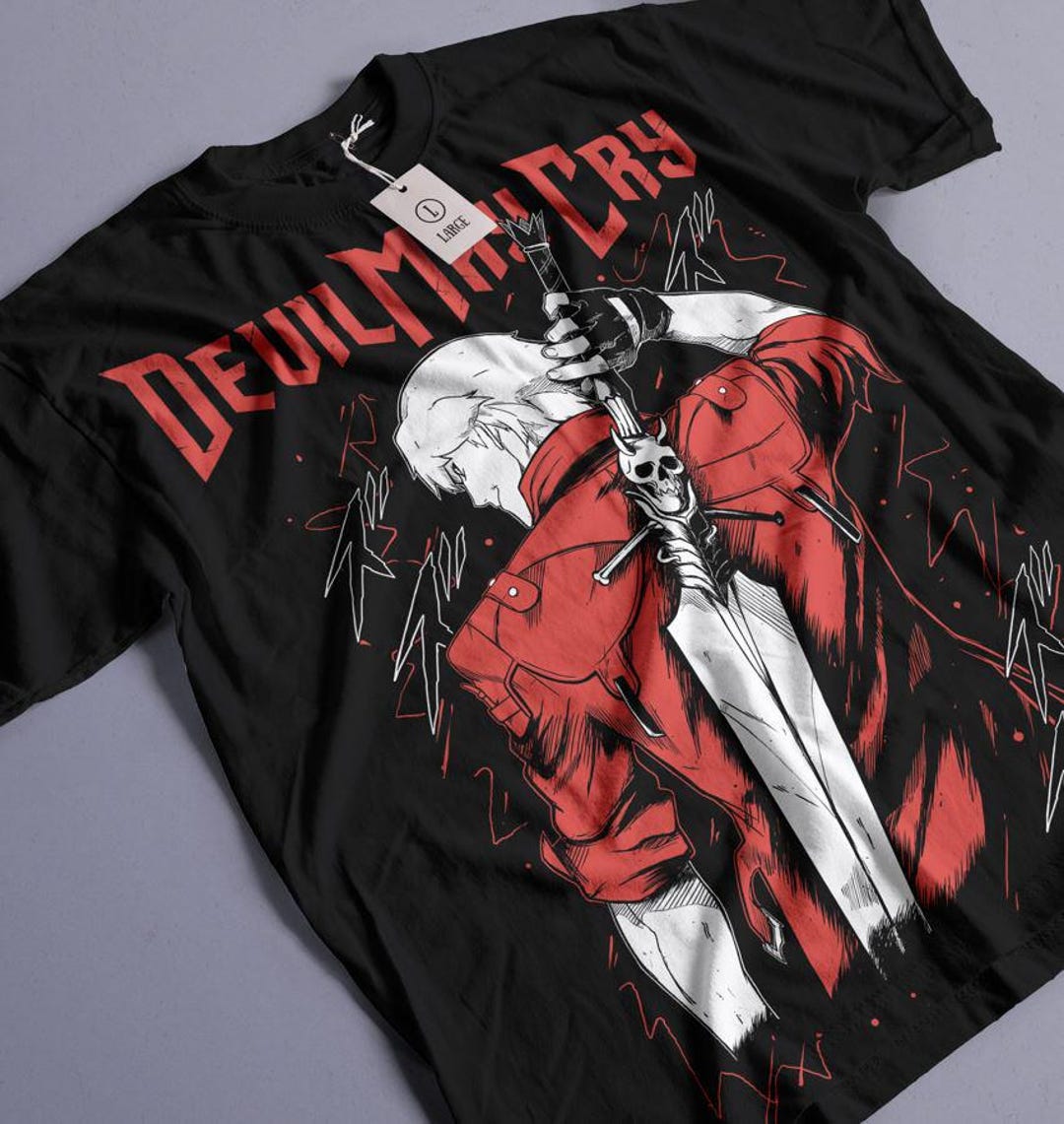 Dante Shooting DMC Premium Unisex T-shirt, May Cry DMC3 Premium