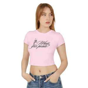 Whats Your Pointe Baby Tee, Balletcore Apparel, Balletcore Baby Tee, Balletcore Shirt, Coquette Shirt, Coquette Baby Tee