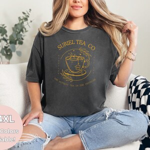 Suriel Tea Co Shirt, Comfort Colors Acotar Shirt, Acotar Merch, Bookish Shirt, Acotar, Velaris Shirt, Gift for Readers