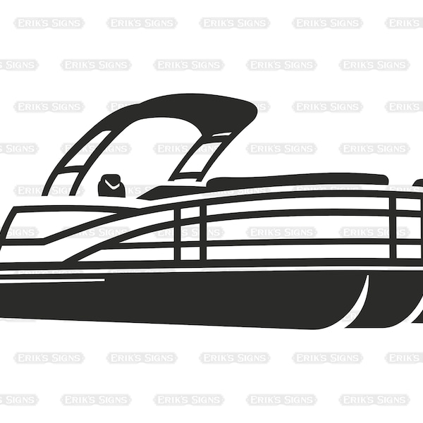 Pontoon Boat SVG, Pontoon dxf, eps, png, jpeg
