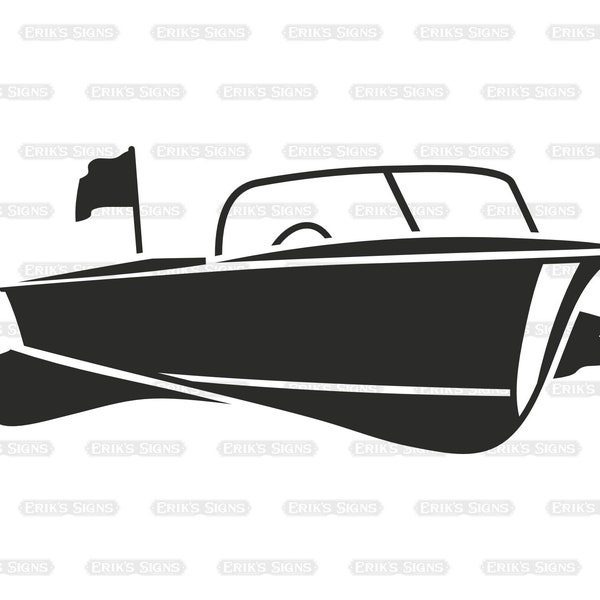 Speed Boat SVG, Powerboat dxf, png, eps, jpeg