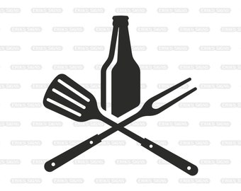 Bar and Grill SVG, BBQ Logo SVG (dxf, png, eps, jpeg)