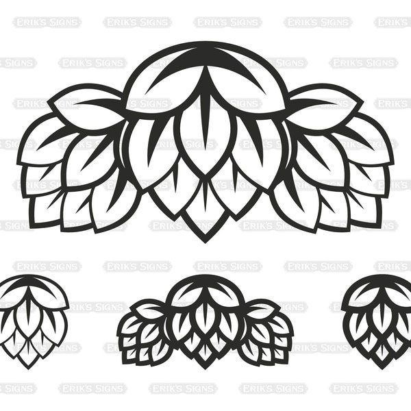 Beer Hops SVG Cutting Files, Beer Hops Digital Clip Art (dxf, png, eps, jpeg)