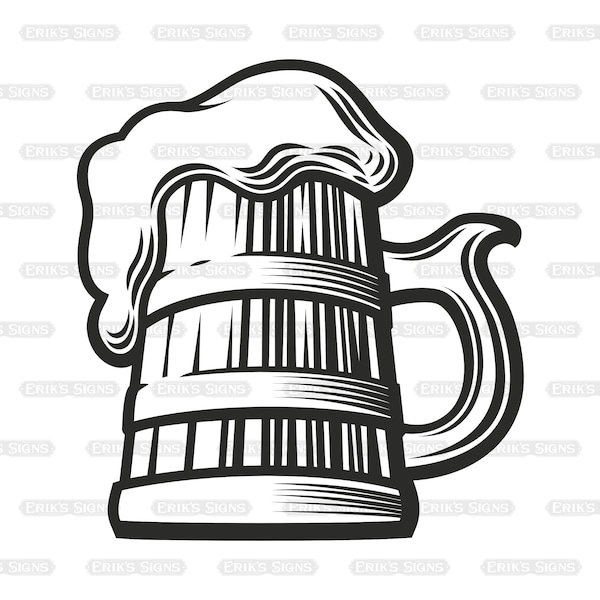 Beer Mug SVG, Beer Mug Cut File, Beer Logo Clipart (dxf, png, eps, jpeg)
