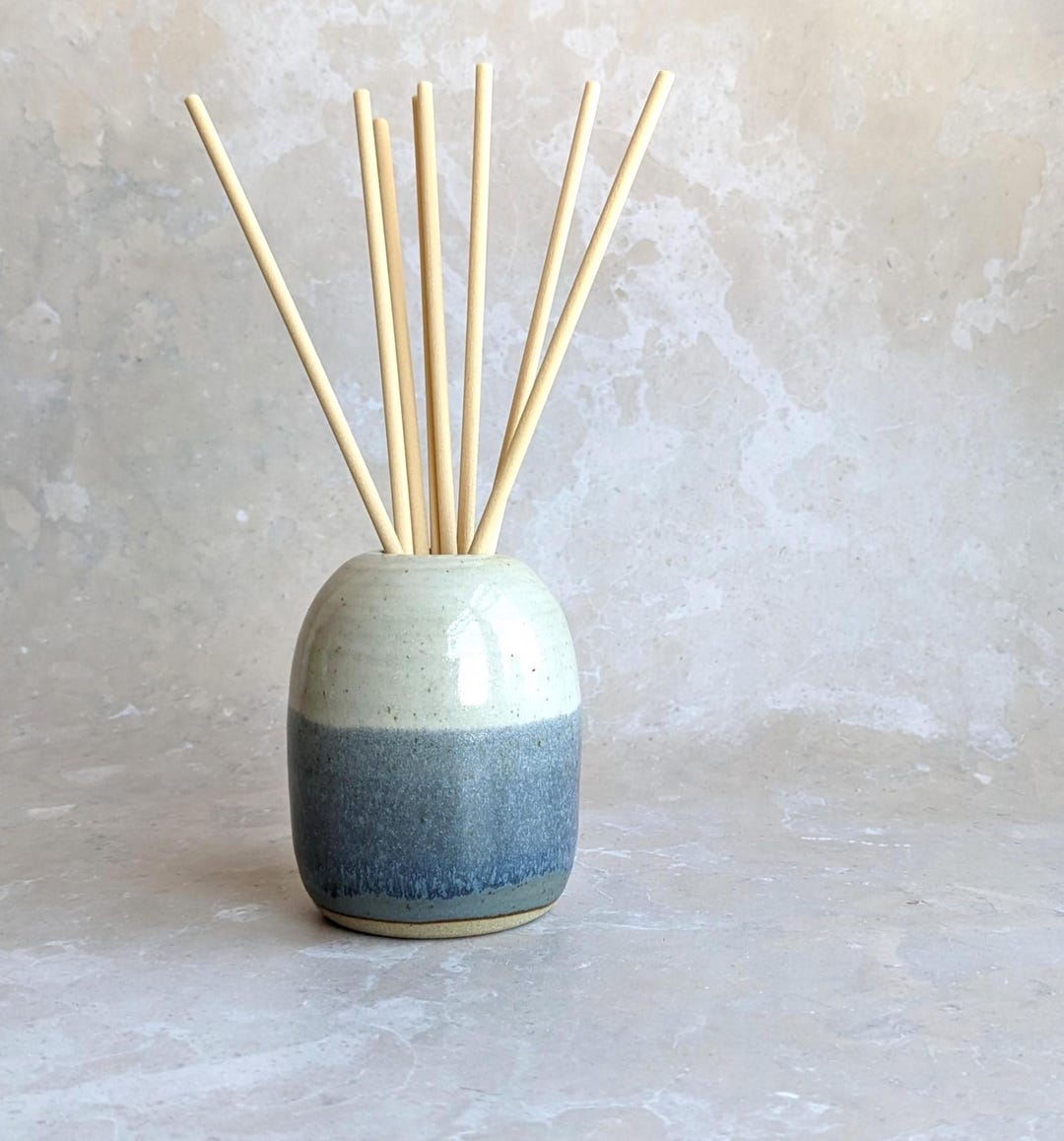 COAST Ceramic Diffuser Pot With Reeds, Reed Diffuser Bottle, Refillable ...