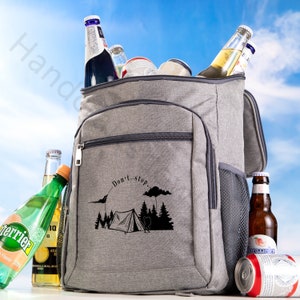 Bolsas aisladas para acampar personalizadas: bolsas de lona más frescas portátiles, bolsas aisladas para picnic, regalos para hombres, regalos para padrinos de boda, regalos para despedidas de soltero