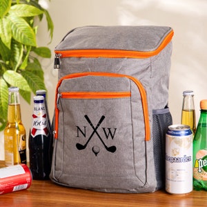 Glacière de golf personnalisée, cadeau pour golfeur, meilleure seau à bière pour le golf, cadeaux pour homme, cadeau pour papa, cadeaux de garçons d'honneur de golf, sac isotherme de golf
