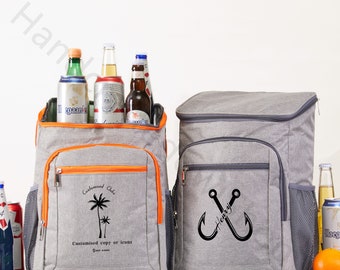 Hiking Cooler Backpack,Personalized Beer Cooler Bag，Custom Cooler Bag For Men，Wedding Party Favors Bag，Groomsman Gift ，Father's Day Gift