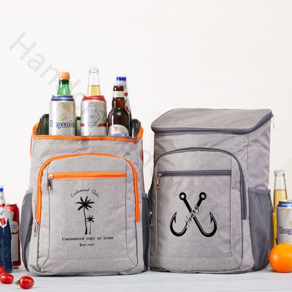 Hiking Cooler Backpack,Personalized Beer Cooler Bag，Custom Cooler Bag For Men，Wedding Party Favors Bag，Groomsman Gift ，Father's Day Gift