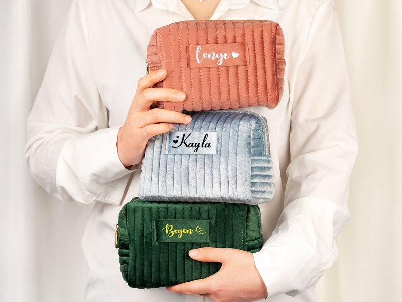 Custom Makeup Bag,personalised Bridesmaid Gifts,wedding Gift,travel