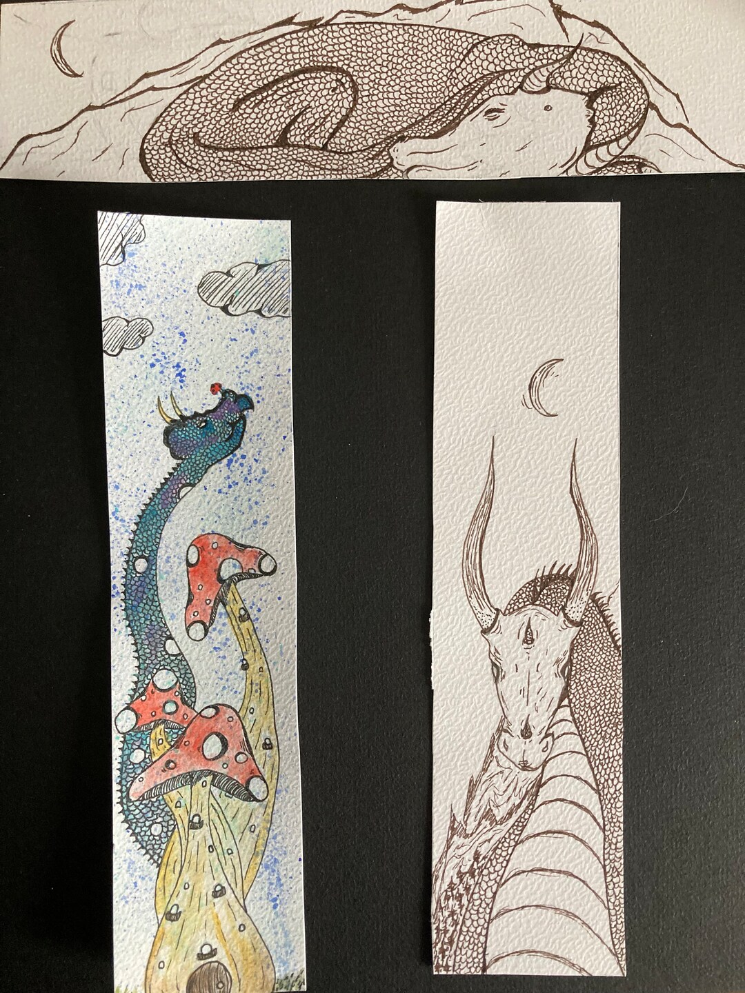 Dragons Bookmarks Etsy