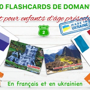 Set pour enfants d'âge préscolaire #2 | Набір для дошколят #2 | 80 cartes en 4 thèmes | 80 розвиваючих карток у 4 темах | FRA-УКР | PDF