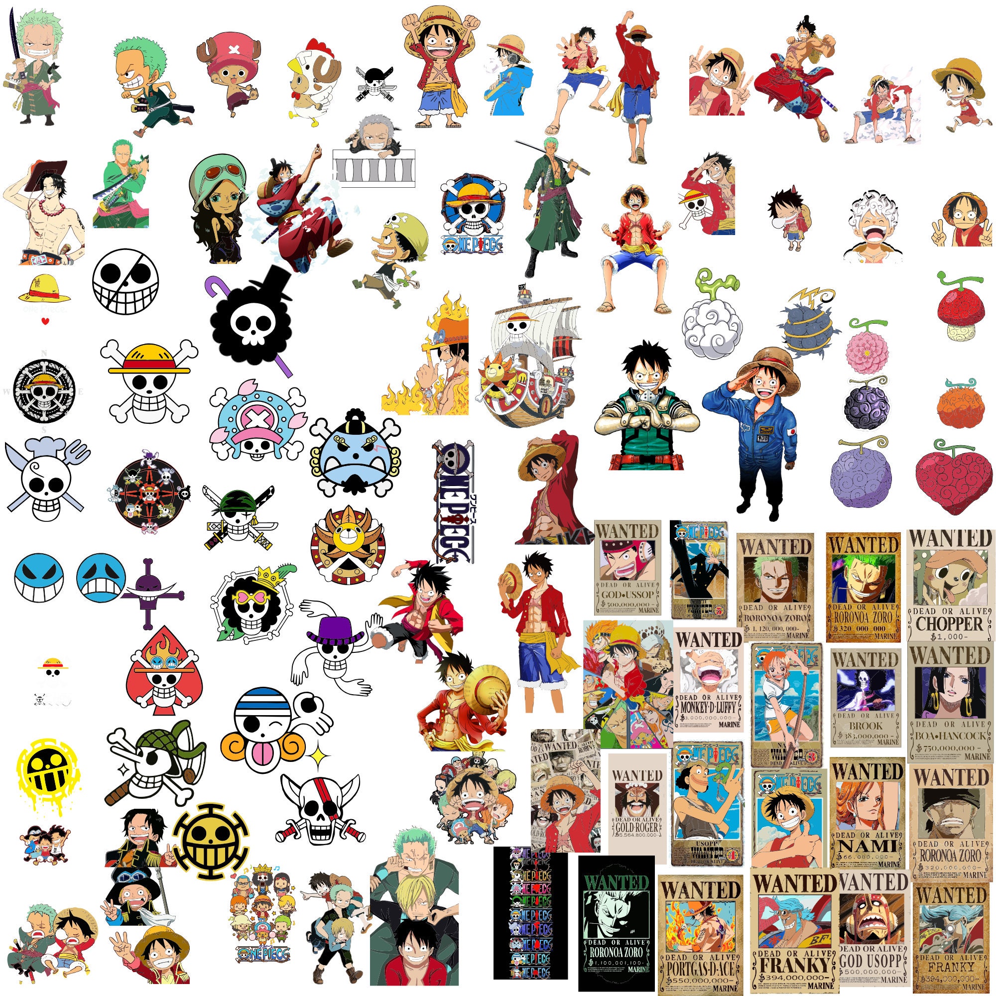 one piece sticker ai generative luffy 33663328 PNG