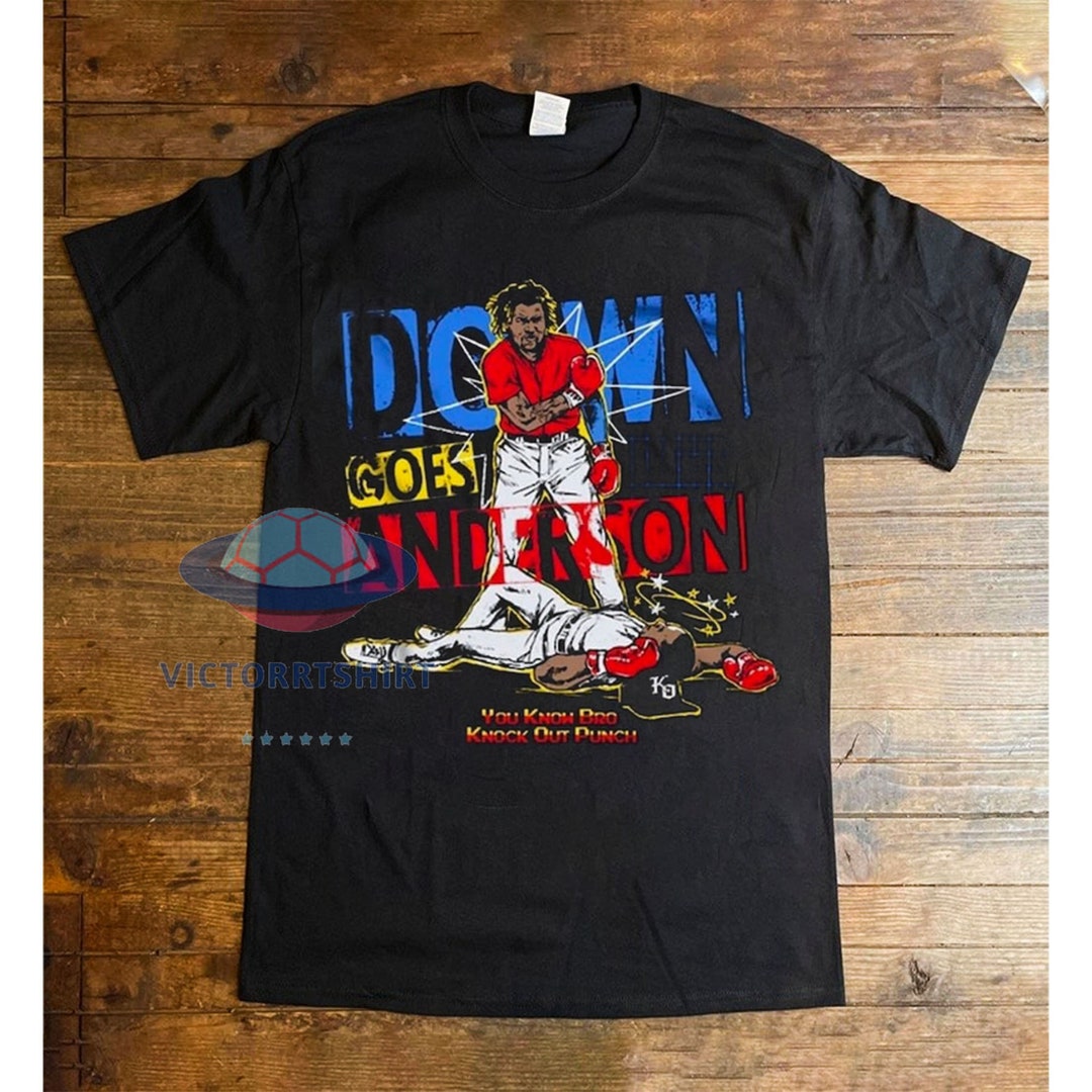 Down Goes Anderson Shirt Funny Meme Shirt Baseball Shirt - Etsy