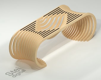Fichiers CNC pour table en contreplaqué : plan DXF de meubles paramétriques