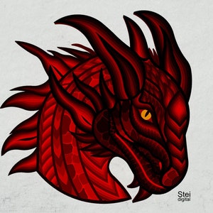 3d Dragon face SVG, DXF cut files, Dragon Mandala SVG, Dragon vector, layered Dragon svg cut files for laser, Cricut, Glowforge, Silhouette.