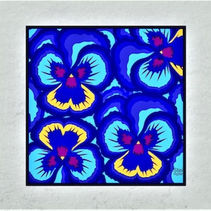 3D Pansy Mandala SVG: Layered Flower Laser Cut Files