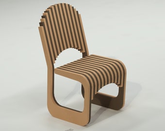 CNC Chair DXF Plan: Parametric Plywood Furniture (Digital Download)