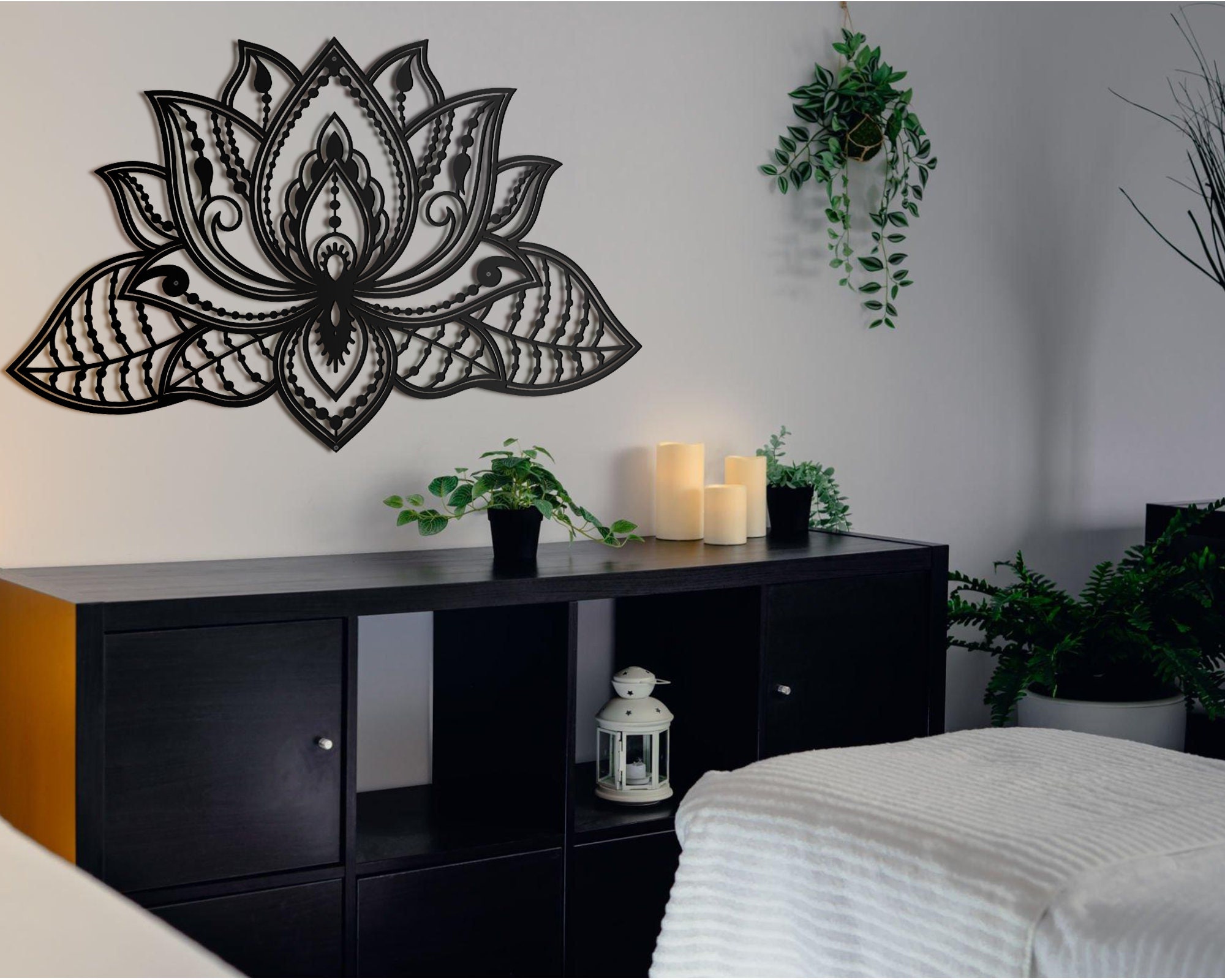 Large Mandala Metal Wall Art Metal Wall Decor Bedroom Wall - Etsy