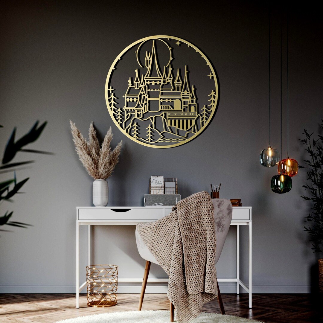 Wizards School Metal Wall Decor, Home Wall Art, Fan Art, Magic School ,classroom Wall Art