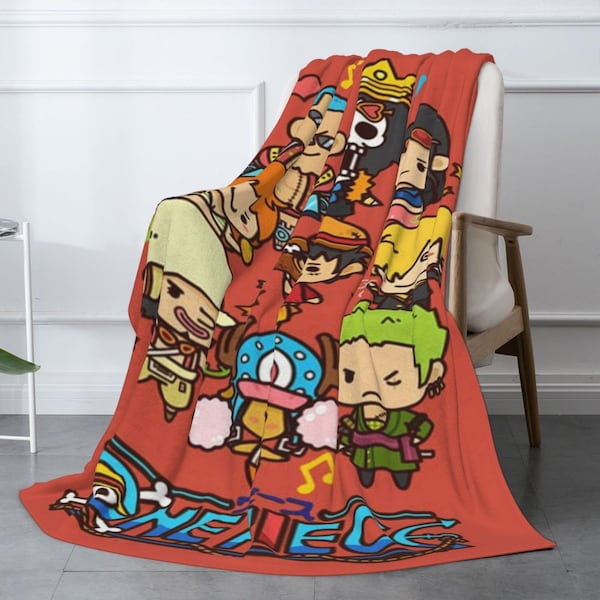 One Piece Anime Blanket Etsy