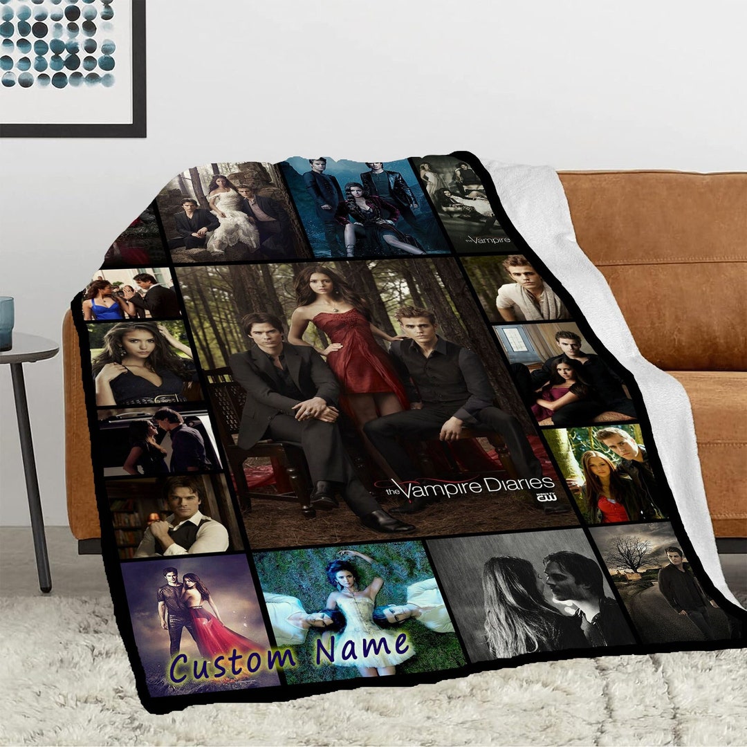 Custom Name Blanket the Vampire Diaries Blanket Damon Soft Etsy