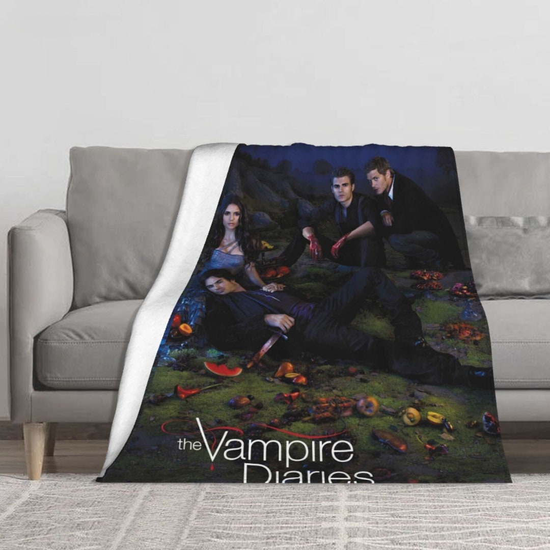 6 Styles the Vampire Diaries Blanket Plush Throw Blanket Etsy