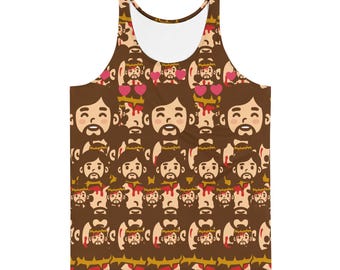 Cute Jesus Tank Top, Christian Wear for Blessed People, Faith-Based Sleeveless Shirt, Religious Graphic Tee, Spiritual Gift For the Family
