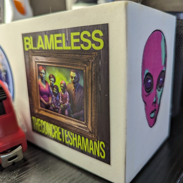 BLAMELESS Vinyl Sticker, Album Art Sticker, Indie Rock Music, Hard Rock Sticker, Cool Band Art, Unique Album Art, Zombie Sticker