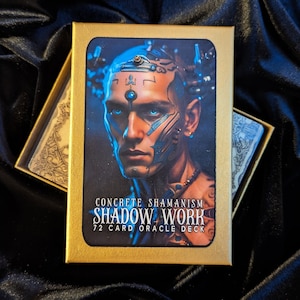 JUMBO DECK ONLY : Magic Shaman Shadow Work Deck, Tarot-Like Divination Deck, Spiritual Card Deck, Healing Card Deck, Self-Healing Practice