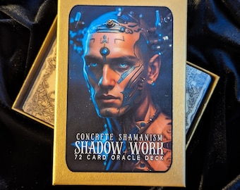 JUMBO DECK ONLY : Magic Shaman Shadow Work Deck, Tarot-Like Divination Deck, Spiritual Card Deck, Healing Card Deck, Self-Healing Practice